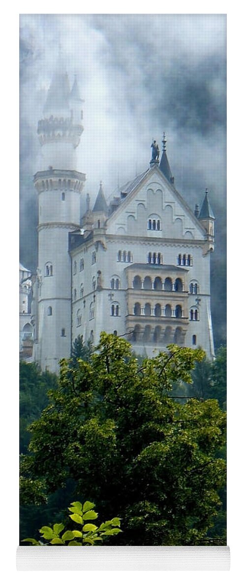 Castle Yoga Mat featuring the photograph Misty Castle by Carol Groenen