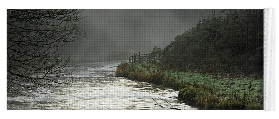 Britain Yoga Mat featuring the photograph Misty River - Wolfscote Dale by Rod Johnson