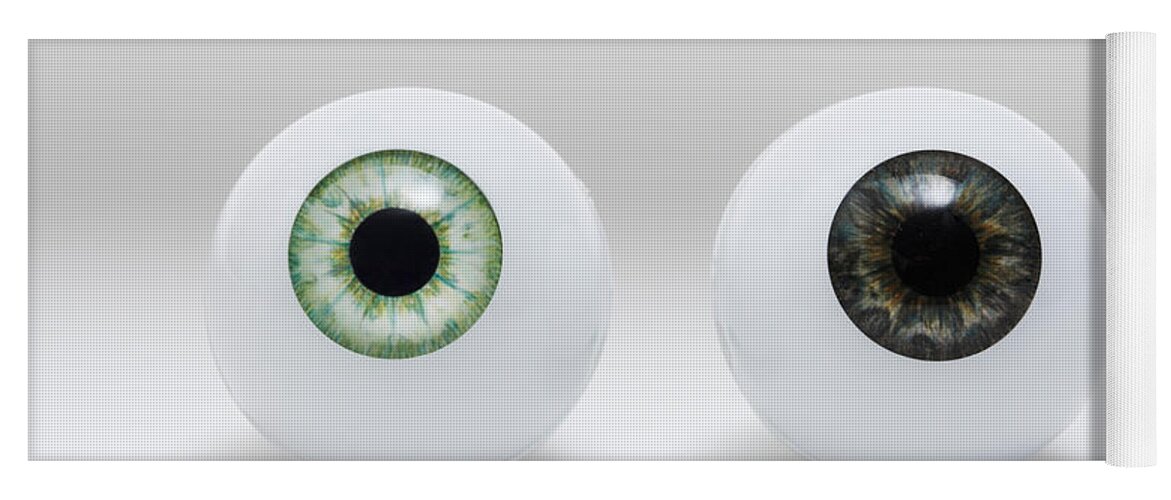 Eye Yoga Mat featuring the photograph Model Eyes by GIPhotoStock