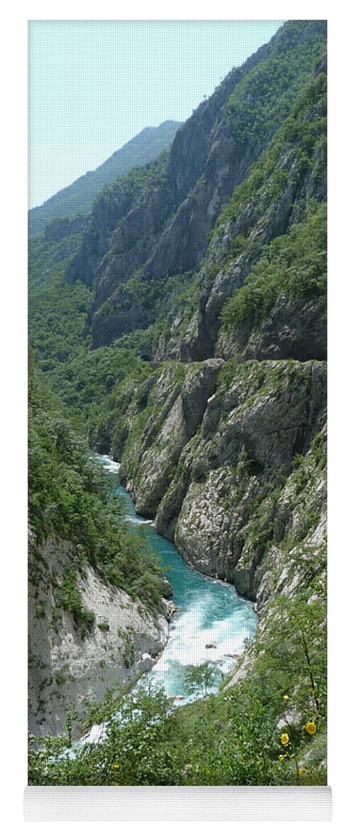 Moraca River Yoga Mat featuring the photograph Moraca River Canyon - Montenegro by Phil Banks