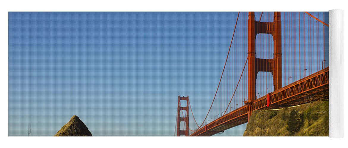 Golden Gate Bridge Yoga Mat featuring the photograph Morning at the Golden Gate by Bryant Coffey