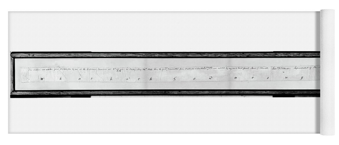 1844 Yoga Mat featuring the painting Morse Code First Message by Granger