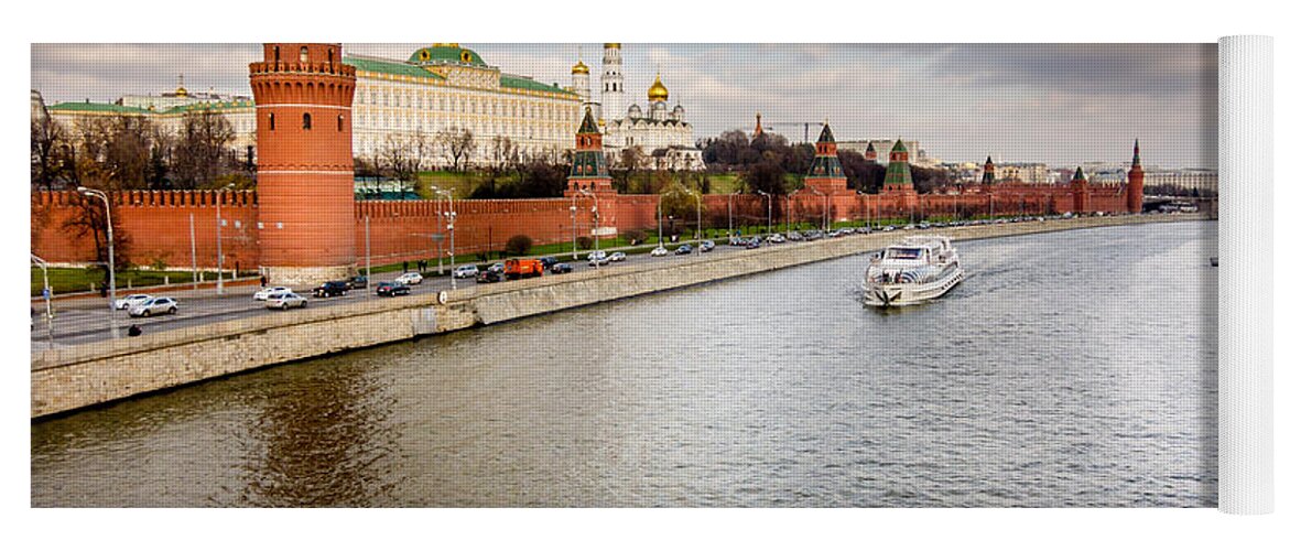 Moscow Yoga Mat featuring the photograph Moscow Kremlin by Alexey Stiop