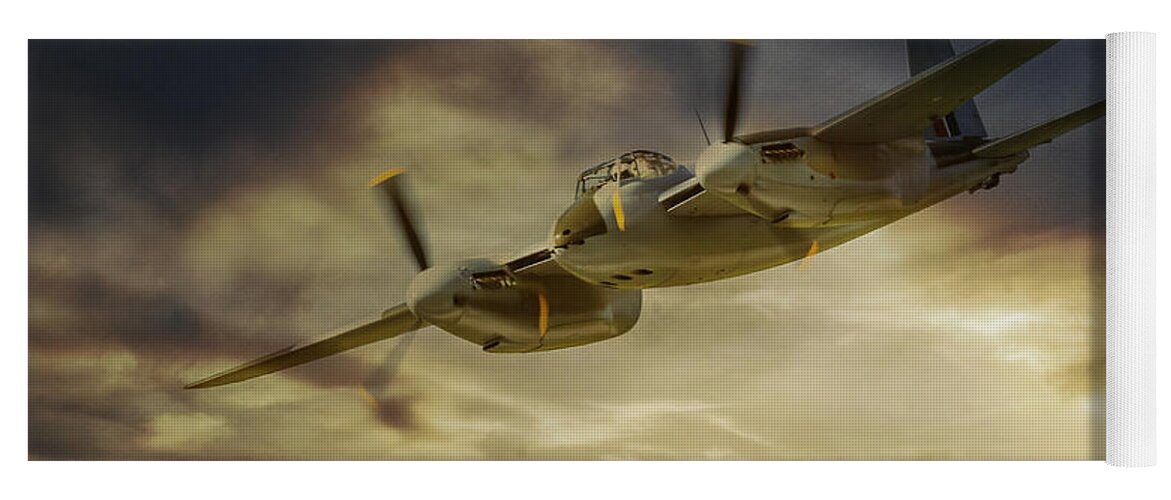 De Havilland Mosquito Yoga Mat featuring the digital art Mosquito by Airpower Art
