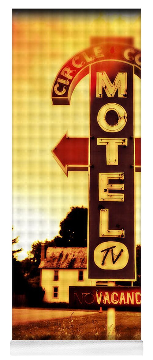 New York Yoga Mat featuring the photograph Motel Hell by Edward Fielding