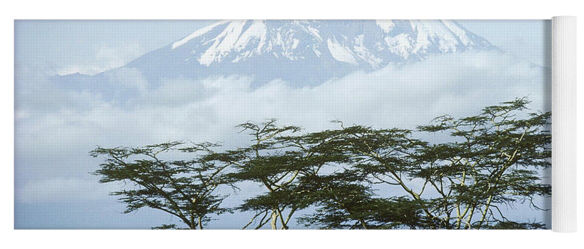 Geography Yoga Mat featuring the photograph Mount Kilimanjaro, Tanzania by Gregory G. Dimijian, M.D.