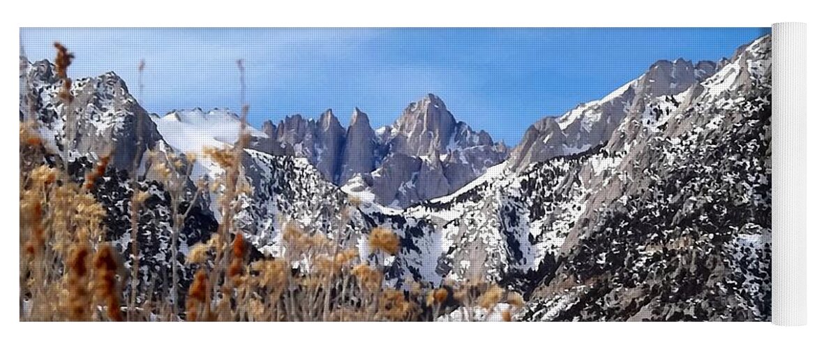 Mount Whitney Yoga Mat featuring the photograph Mount Whitney - California by Glenn McCarthy Art and Photography