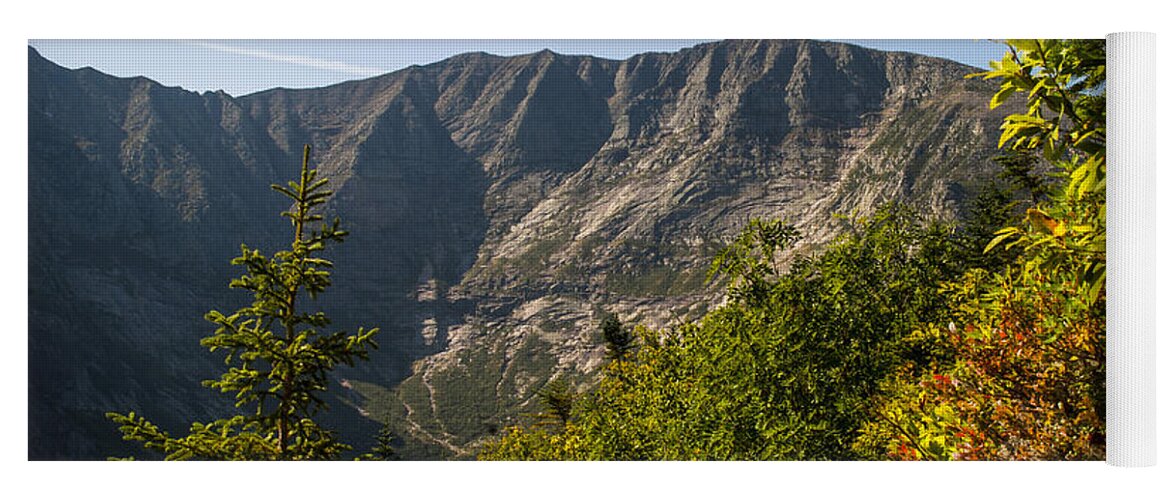 Mt. Katahdin Yoga Mat featuring the photograph Mt. Katahdin from Hamlin Ridge by Alana Ranney