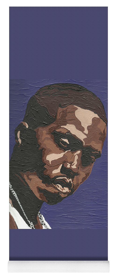 Nas Yoga Mat featuring the painting Nas by Rachel Natalie Rawlins