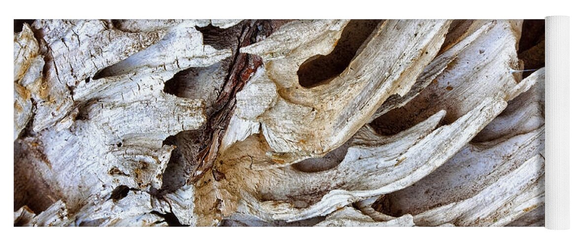 Driftwood Yoga Mat featuring the photograph Nature's Sculpture-2 by Shirley Mitchell