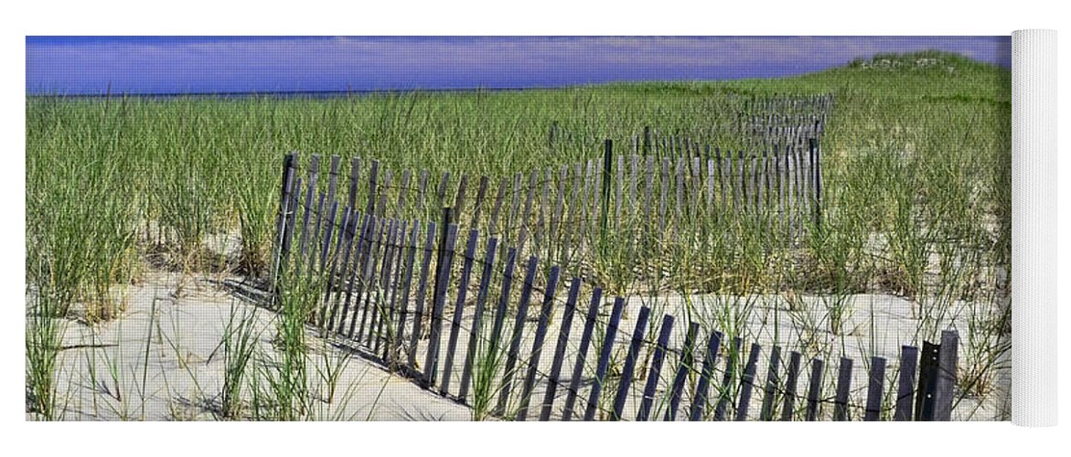Nauset Beach Dunes Yoga Mat featuring the photograph Nauset Beach Dunes by Allen Beatty