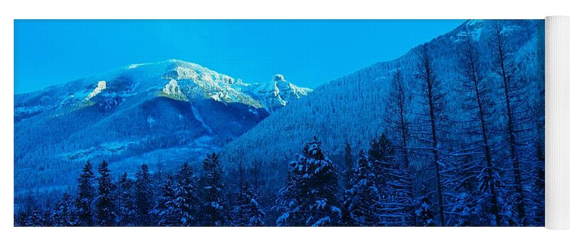 Mountains Yoga Mat featuring the photograph Near Fernie British Columbia by Jeff Swan