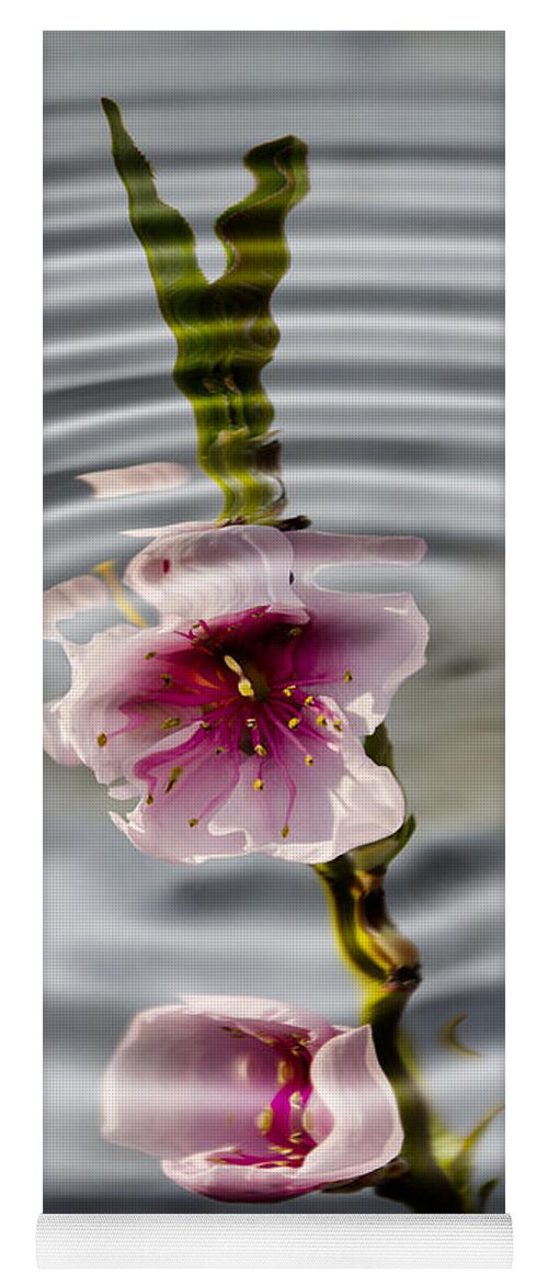 Still Life Yoga Mat featuring the photograph Nectarine ripples by Steev Stamford