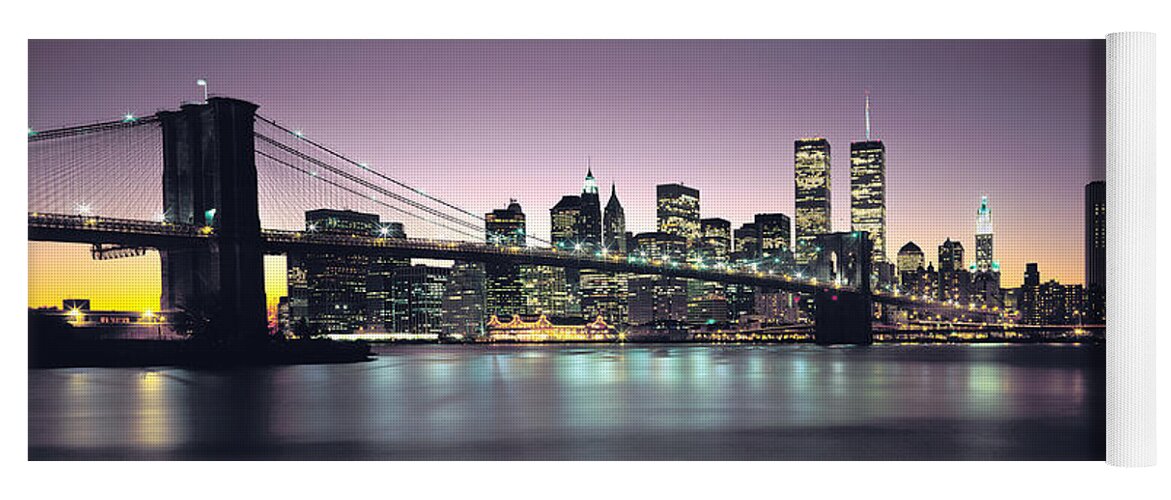 New York City Skyline Yoga Mat featuring the photograph New York City Skyline by Jon Neidert