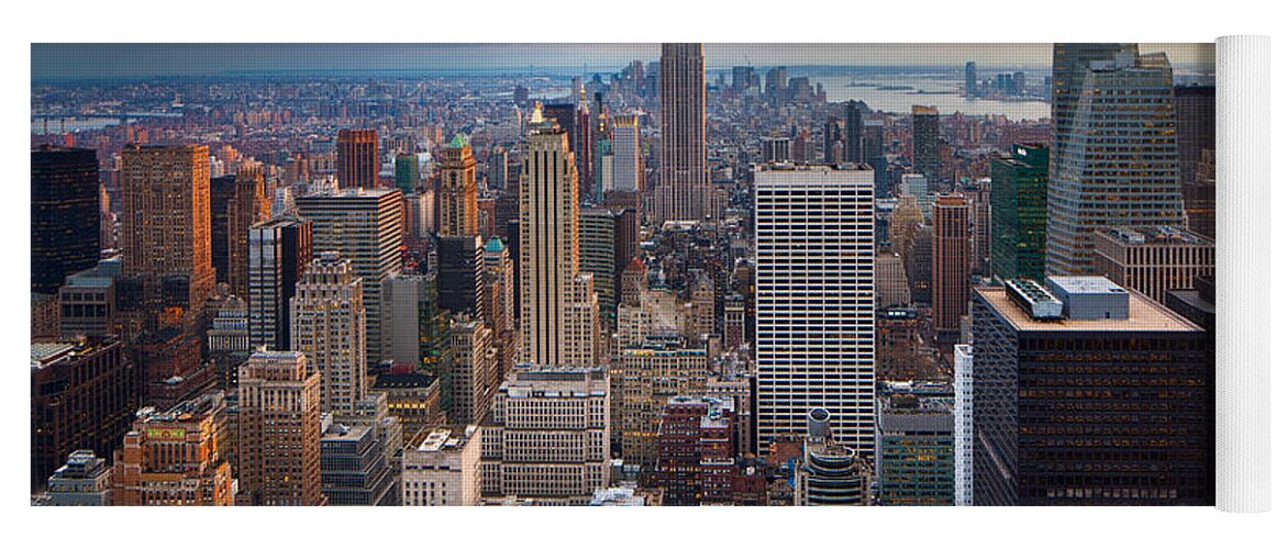 America Yoga Mat featuring the photograph New York New York by Inge Johnsson