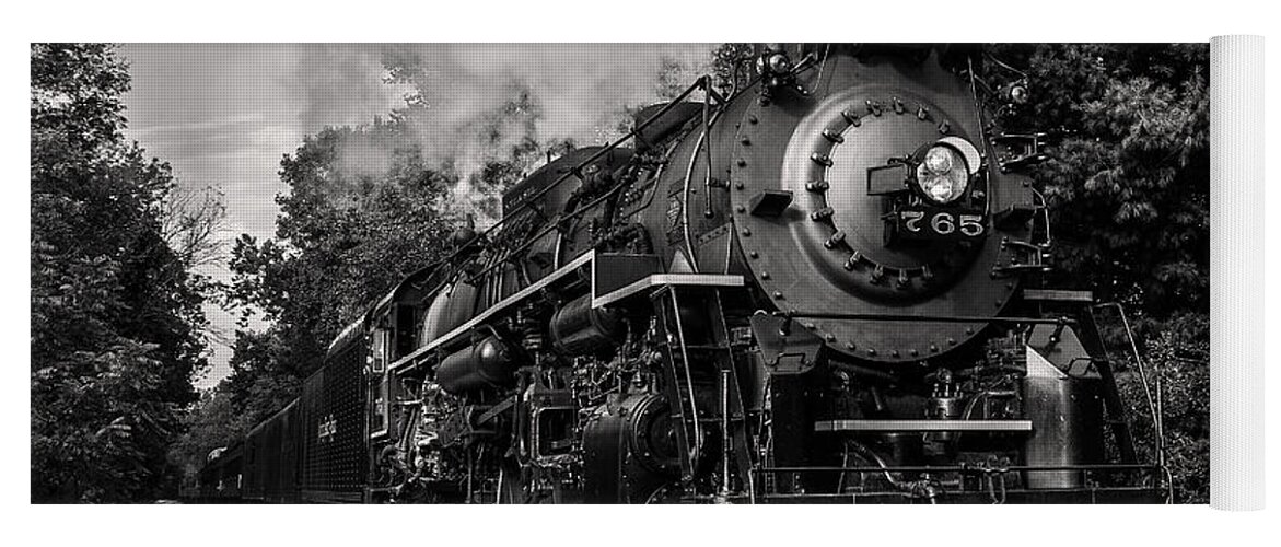 Steam Train Yoga Mat featuring the photograph Nickel Plate Berkshire 765 by Dale Kincaid
