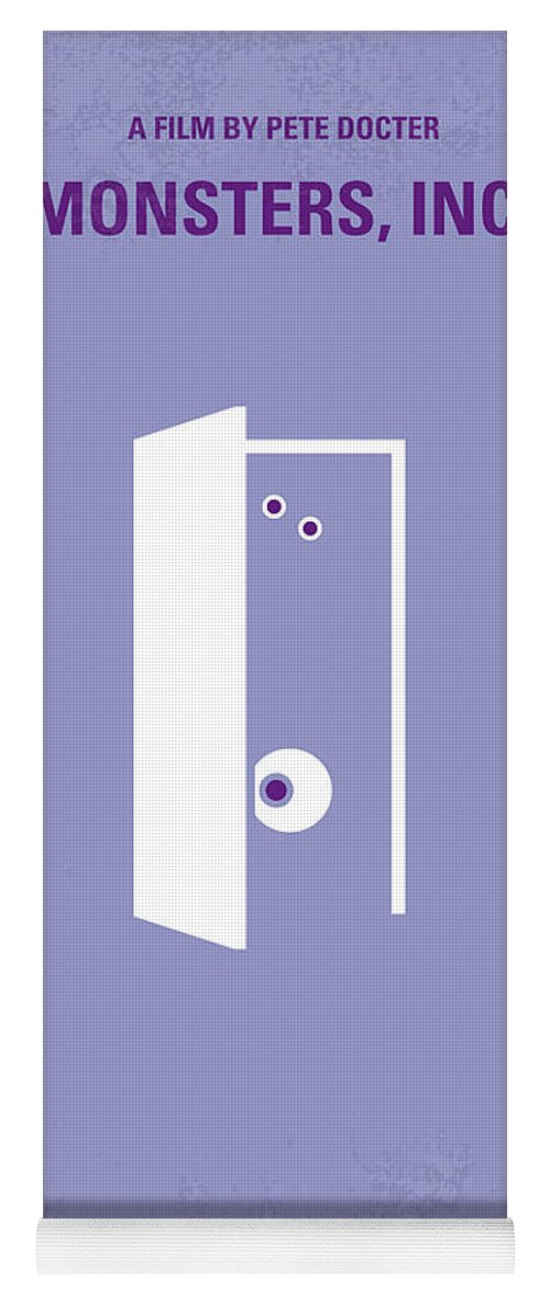 Monster Yoga Mat featuring the digital art No161 My Monster Inc minimal movie poster by Chungkong Art