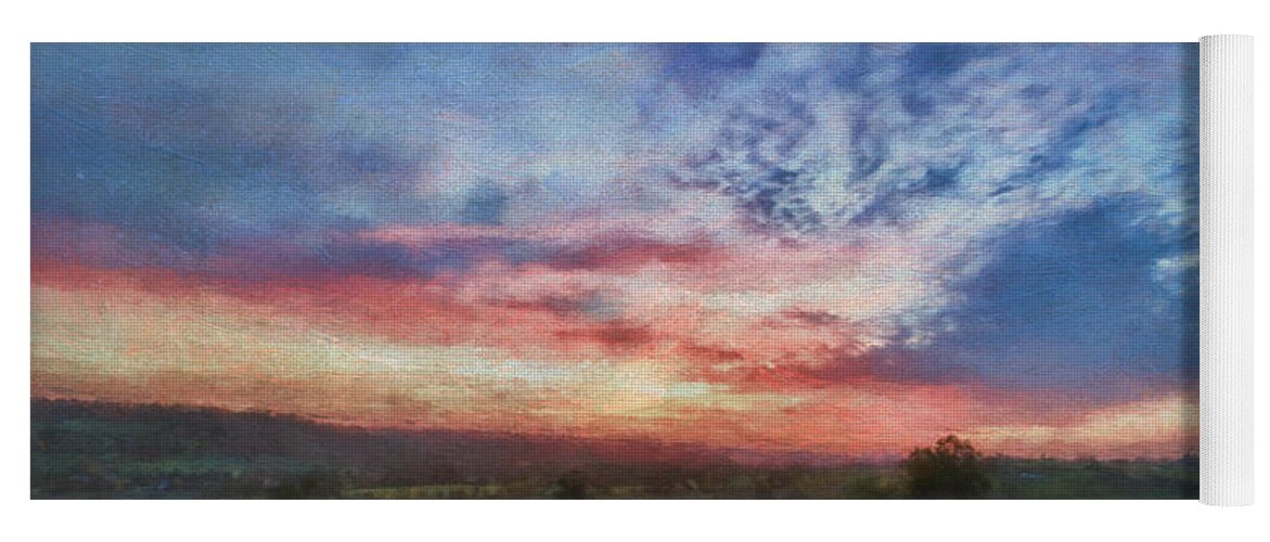 Normandy Yoga Mat featuring the photograph Normandy Sunset by Jean-Pierre Ducondi