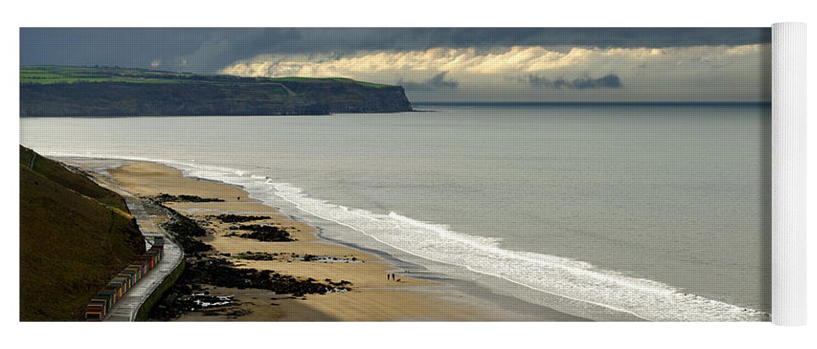 Britain Yoga Mat featuring the photograph North Yorkshire Coast After The Storm by Rod Johnson