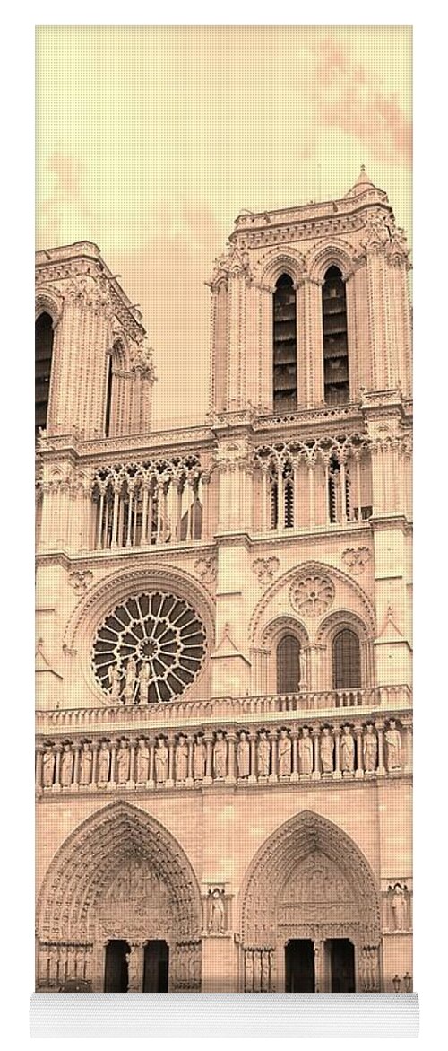 Notre Dame Yoga Mat featuring the photograph Notre Dame Cathedral by Cleaster Cotton