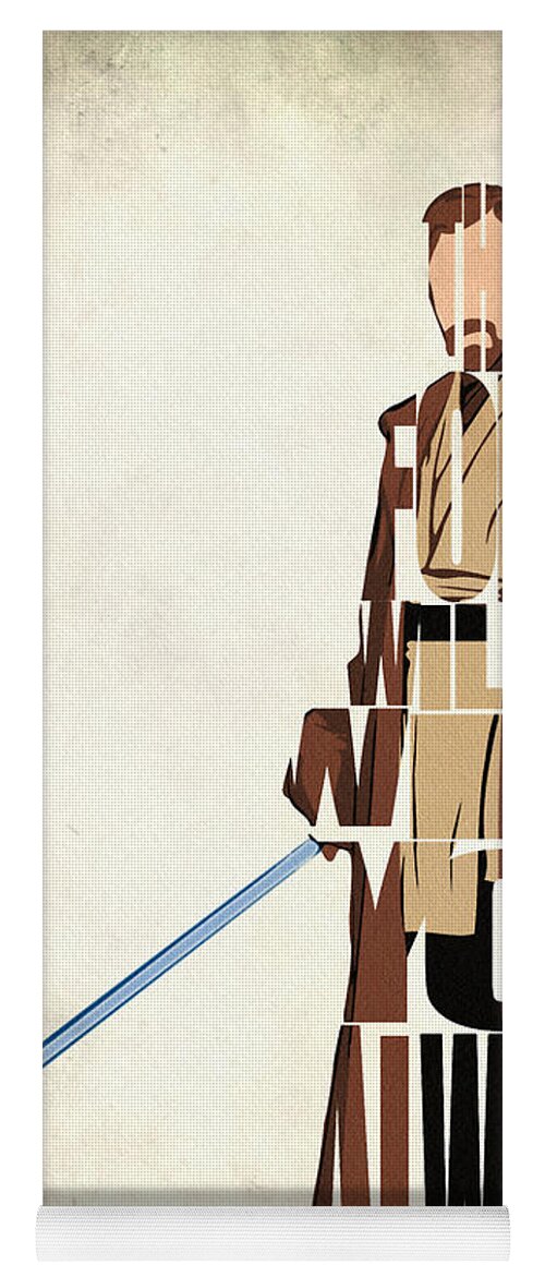 Obi-wan Kenobi Yoga Mat featuring the digital art Obi-Wan Kenobi - Ewan McGregor by Inspirowl Design