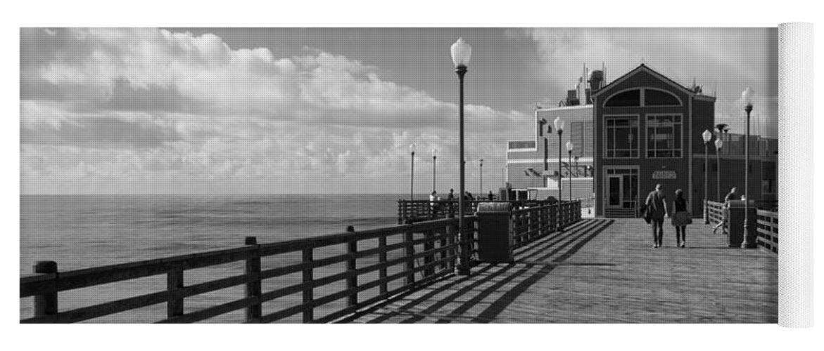 Pier Yoga Mat featuring the photograph Oceanside Pier by Ana V Ramirez