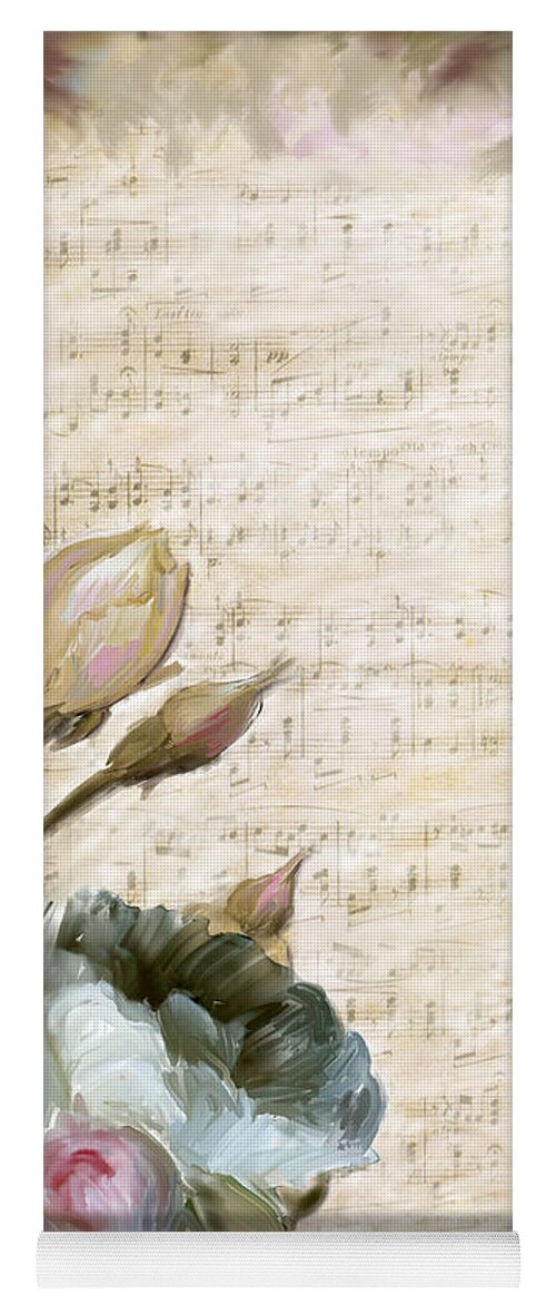 Floral Yoga Mat featuring the painting Ode to Love by Portraits By NC