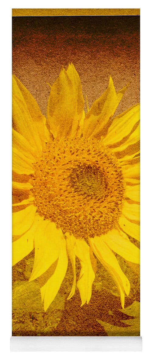 Flower Yoga Mat featuring the photograph Of Sunflowers Past by Bob Orsillo