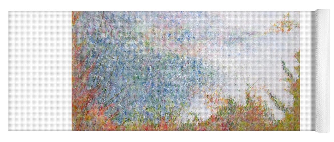Impressionism Yoga Mat featuring the painting White Mountain in New Hampshire by Glenda Crigger