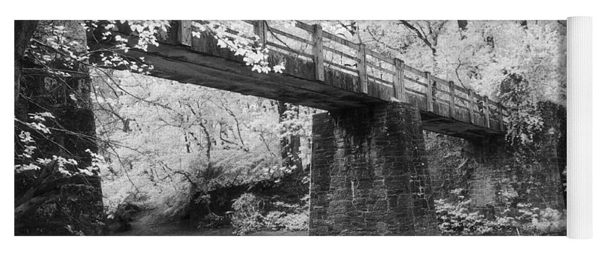Brige Yoga Mat featuring the photograph Old Brige by Gerald Kloss