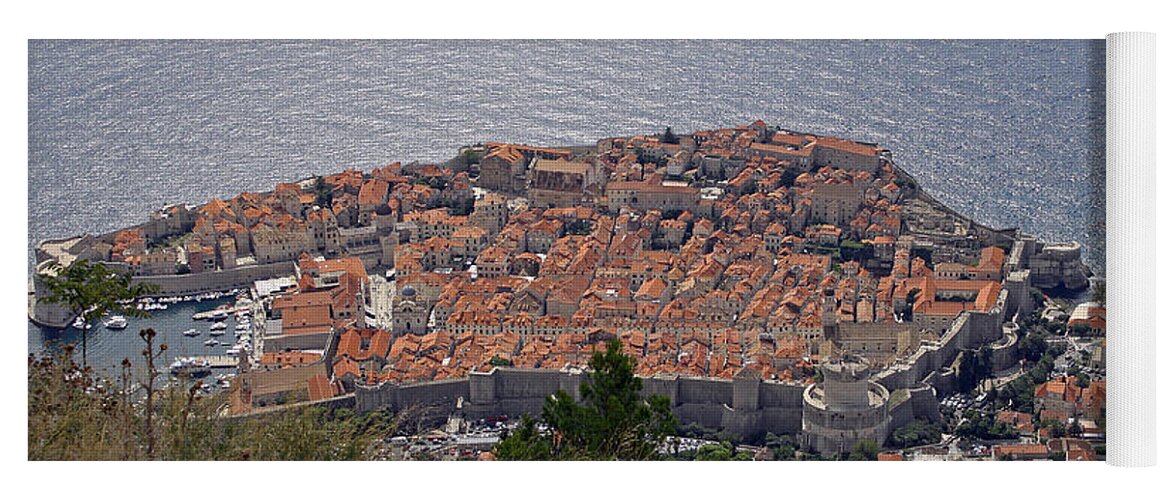 Old City Of Dubrovnik Yoga Mat featuring the photograph Old City of Dubrovnik by Tony Murtagh