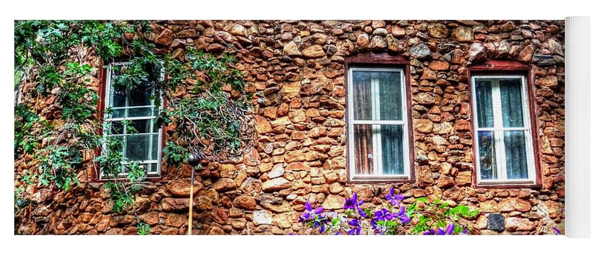 Rock House Yoga Mat featuring the photograph Old Rock House in Williams Canyon by Lanita Williams