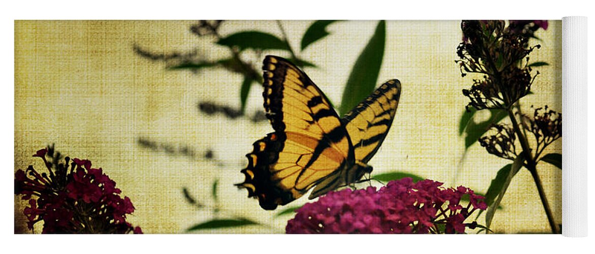 Butterfly Yoga Mat featuring the photograph One Summer Day 2 by Judy Wolinsky