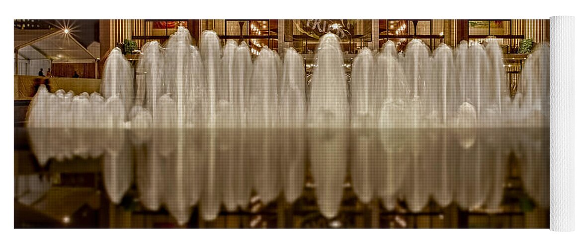 Metropolitan Opera House Yoga Mat featuring the photograph Opera House Reflections by Susan Candelario