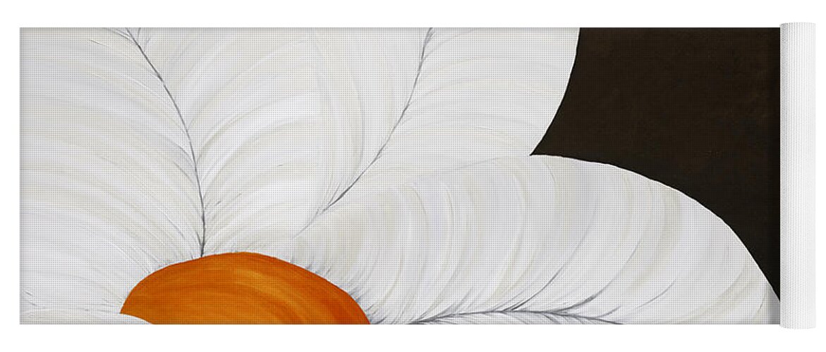 Flower Yoga Mat featuring the painting Orange Crush by Tamara Nelson
