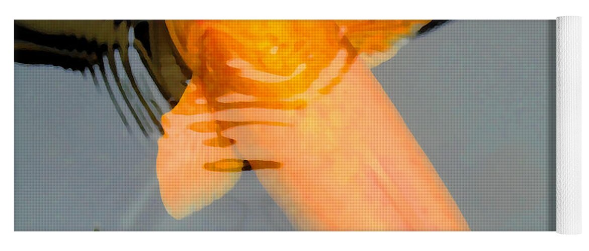Koi Yoga Mat featuring the photograph Orange by Marcello Cicchini