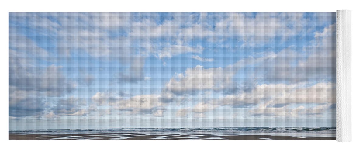 Beach Yoga Mat featuring the photograph Pacific Ocean Beach at Low Tide by Jeff Goulden