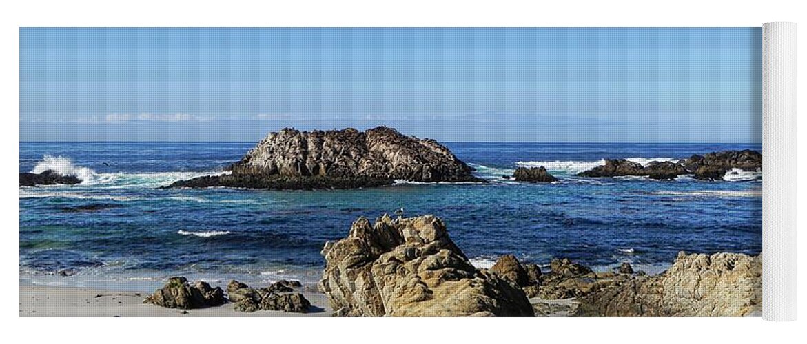 Pacific Yoga Mat featuring the photograph Pacific Ocean Panoramic by Kathy Churchman