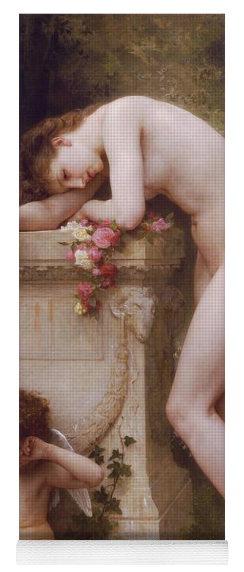 Pain Yoga Mat featuring the painting Pain of Love by William Adolphe Bouguereau