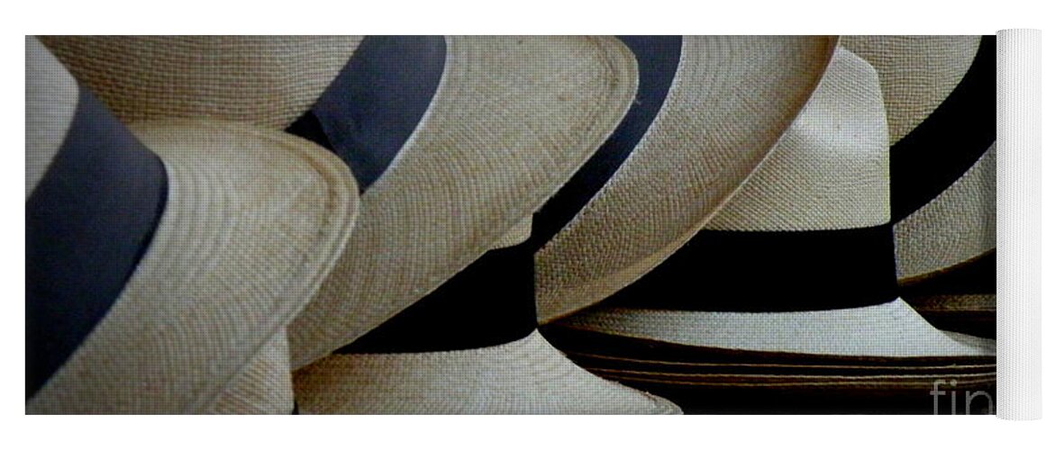 Hats Yoga Mat featuring the photograph Panama Hats by Lainie Wrightson