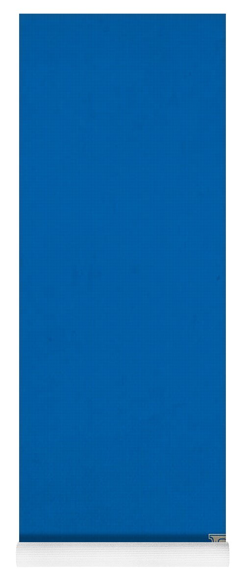Pantone 285 Clear Sky Blue Color on Worn Canvas Yoga Mat by Design Turnpike  - Fine Art America
