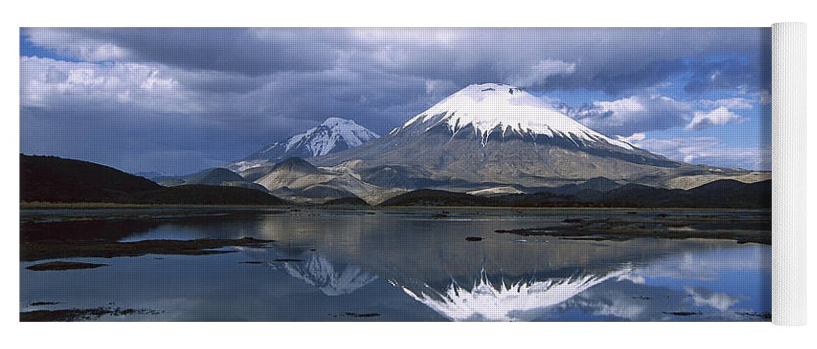Feb0514 Yoga Mat featuring the photograph Parincota Lauca National Park Andes by Tui De Roy