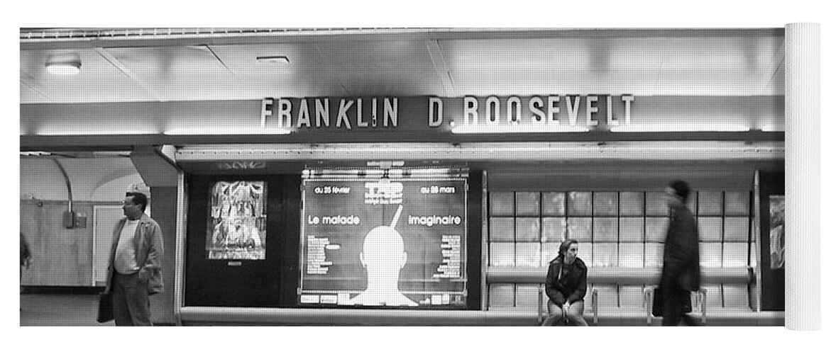 Paris Yoga Mat featuring the photograph Paris Metro - Franklin Roosevelt Station by Thomas Marchessault