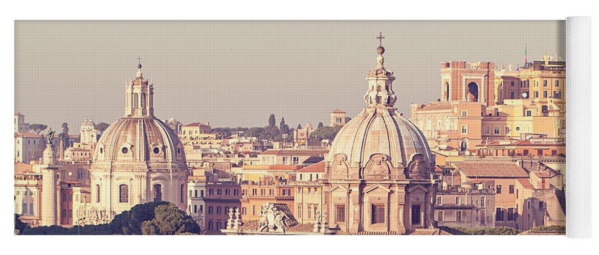 Rome Yoga Mat featuring the photograph Pastello - Rome, Italy by Melanie Alexandra Price