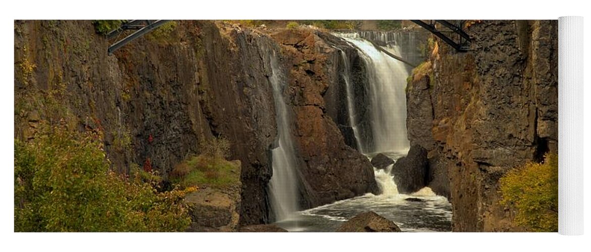 Patterson Great Falls Yoga Mat featuring the photograph Paterson Great Falls New Jersey by Adam Jewell