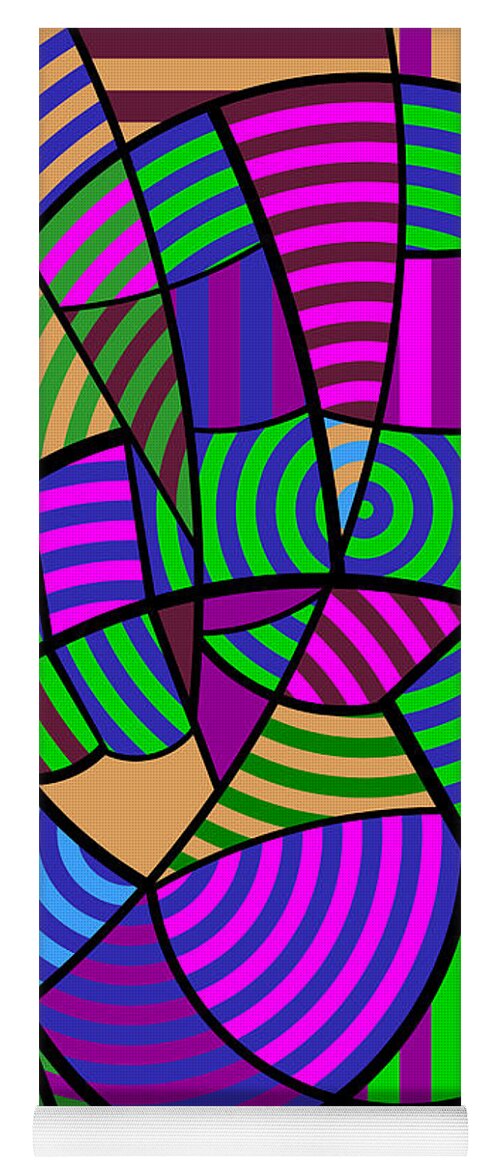 Colorful Yoga Mat featuring the digital art Peace 6 of 12 by Randall J Henrie
