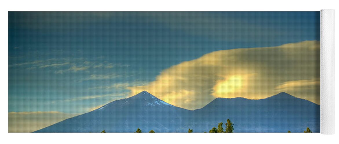 San Francisco Peaks Yoga Mat featuring the photograph Peaks by Kelly Wade