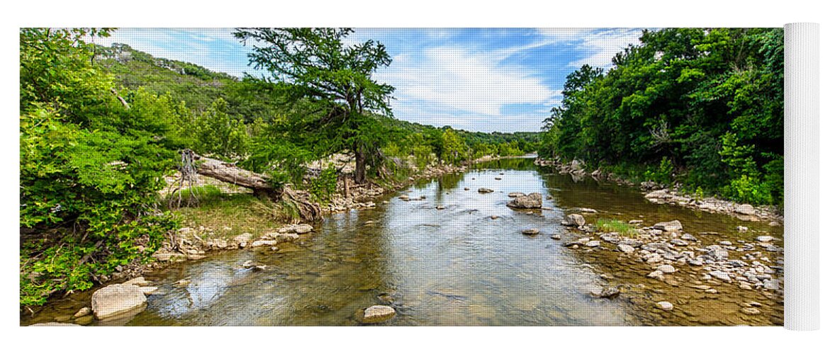 Pedernales River Yoga Mat featuring the photograph Pedernales River by David Morefield