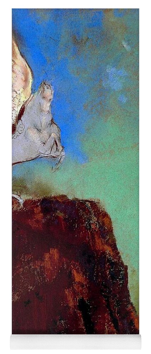 Pegasus Yoga Mat featuring the painting Pegasus by Odilon Redon