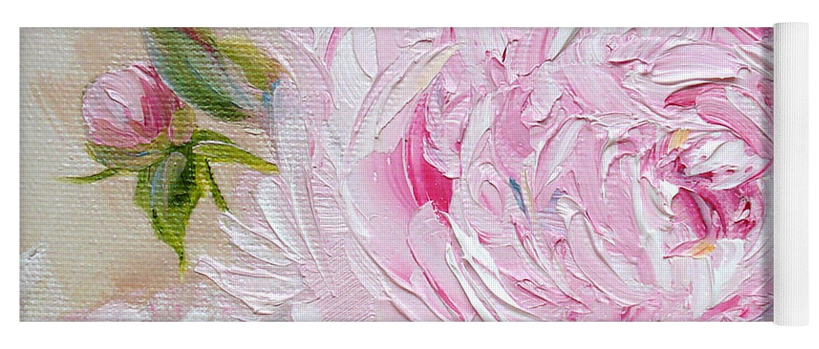 Peony Yoga Mat featuring the painting Peony by Judith Rhue